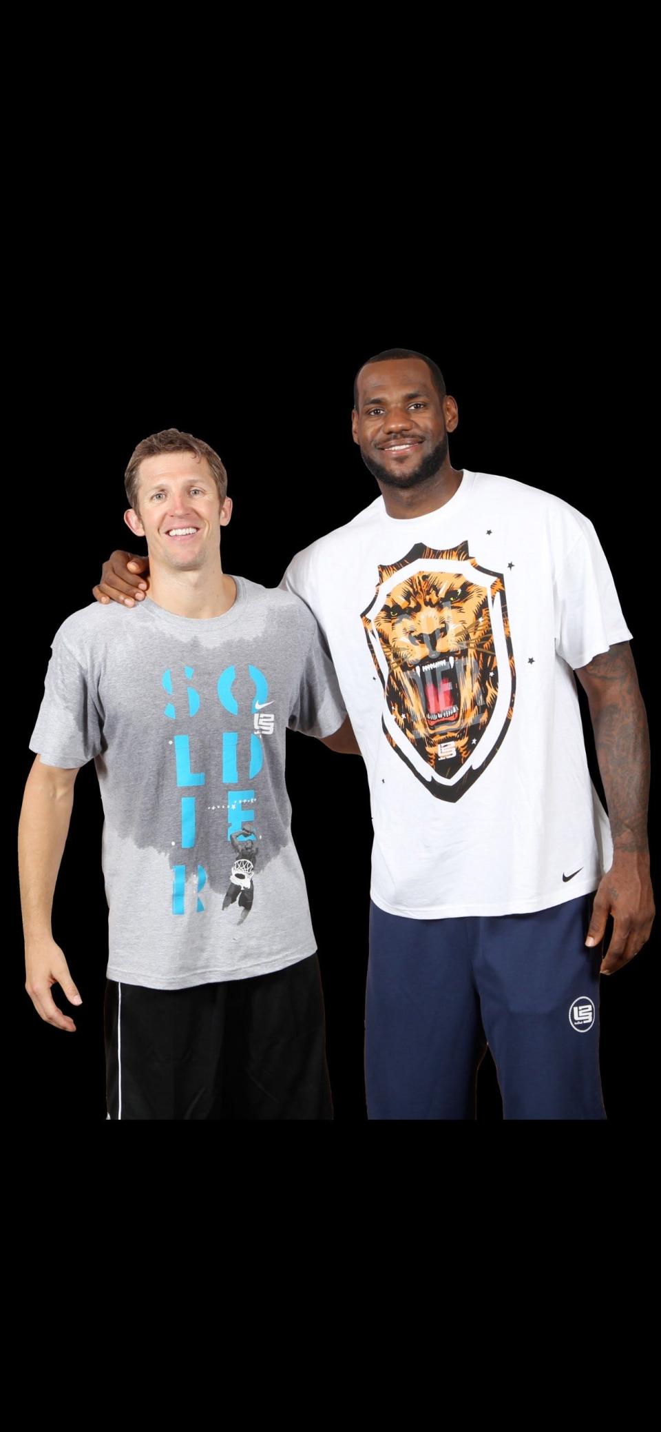 Ganon Baker and LeBron James