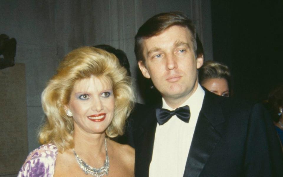 Donald Trump with his first wife Ivana in 1985