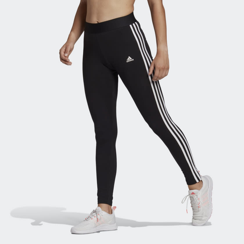 Loungewear Essentials 3-Stripes Leggings. Image via Adidas.