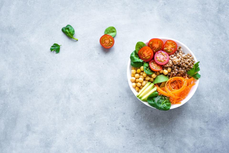 buckwheat buddha bowl salad for good housekeeping's buckwheat benefits story