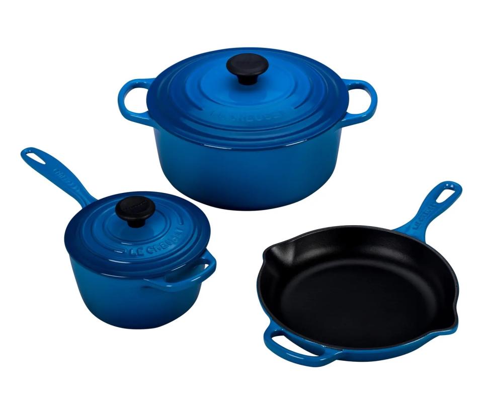 Le Creuset three-piece set