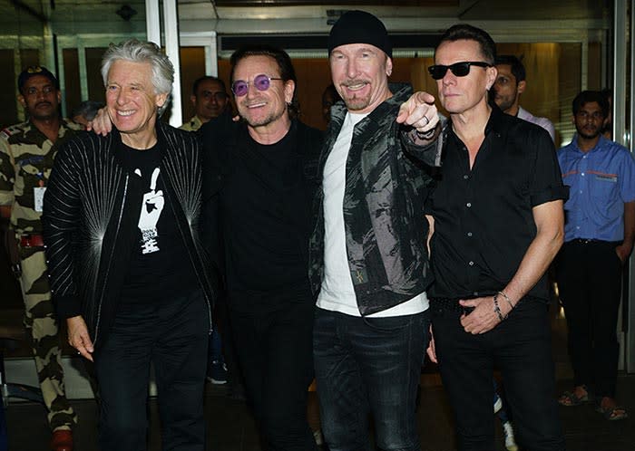 Bono y su grupo U2