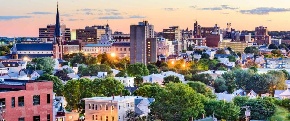 Portland, Maine, USA downtown skyline.