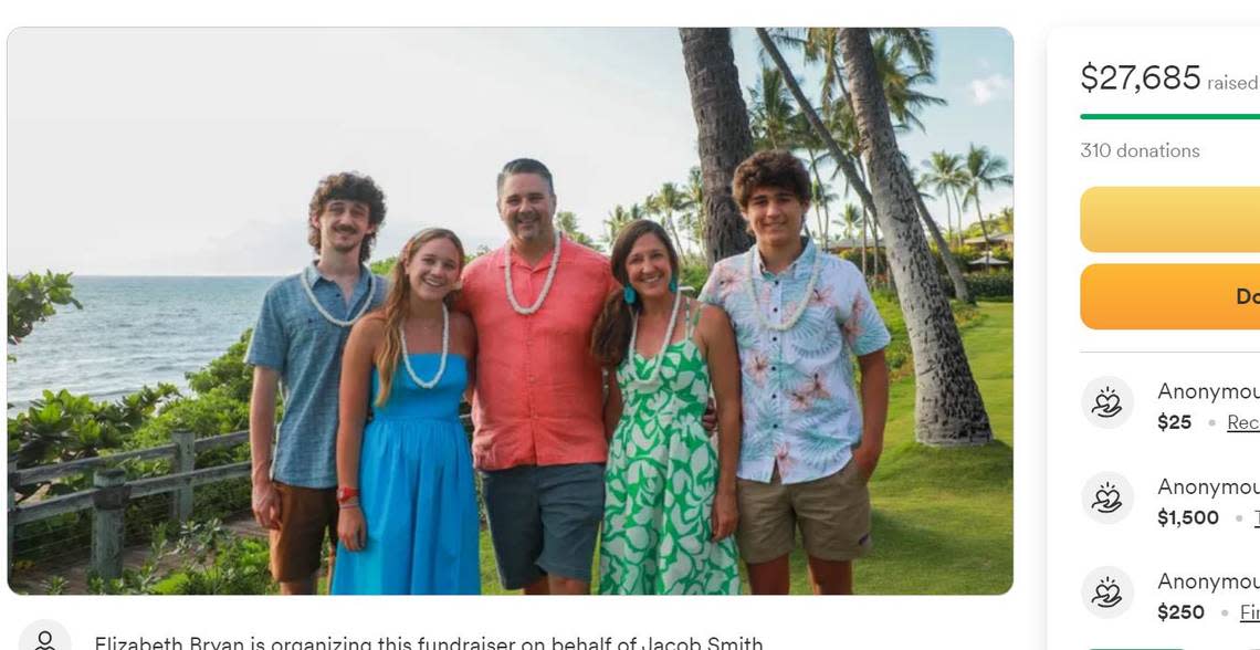 The family of River Bluff High School Principal Jacob Smith on a GoFundMe page set up to raise money for the family after a car crash while on vacation in Hawaii left three injured.