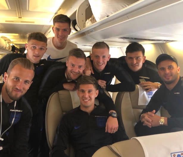 The England players convene for a giant selfie PIC: <a href="https://twitter.com/England" rel="nofollow noopener" target="_blank" data-ylk="slk:@England;elm:context_link;itc:0;sec:content-canvas" class="link ">@England</a>