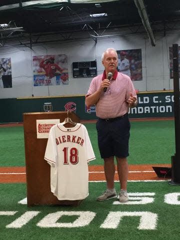 Dave Dierker speaks at his retirement in July 2016.