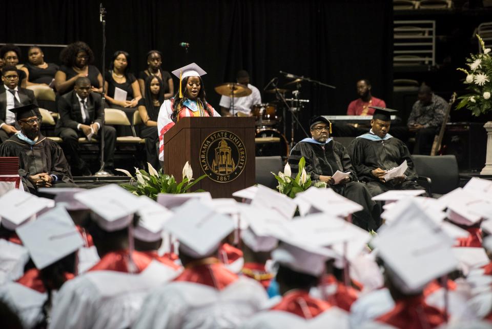 Robert E. Lee High School Graduation at the Dunn-Oliver Acadome in Montgomery, Ala., on Friday, May 17, 2019.