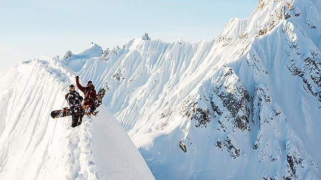 Eric Jackson with Rice and the search for the best lines. Pic: Red Bull