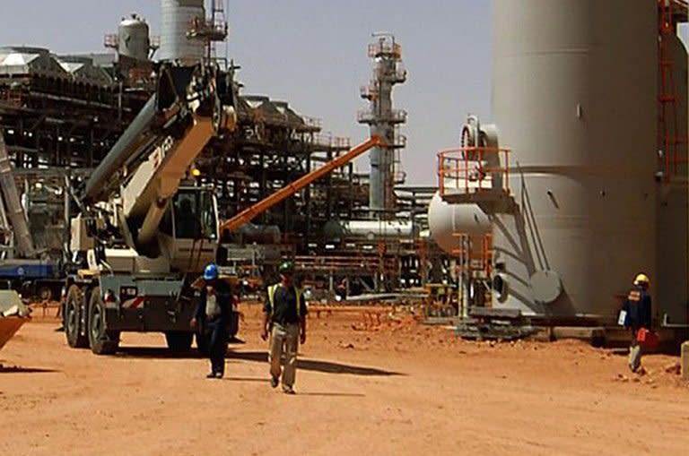 A Statoil picture released on Thursday shows vehicles parked at the In Amenas gas field. Thirty Algerian workers and 15 foreigners managed to escape on Thursday from a gas facility in Algeria where they were being held by Islamist extremists along with dozens of Westerners, national media reported