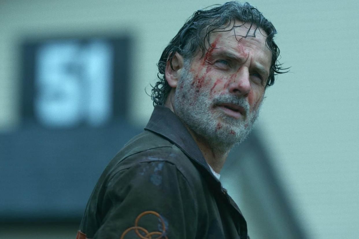 Andrew Lincoln returned to The Walking Dead as Rick Grimes in The Ones Who Live. (Alamy)