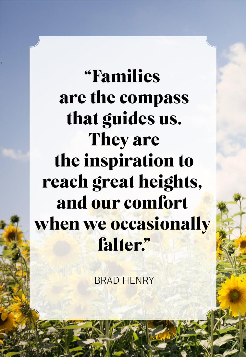 brad henry family quotes