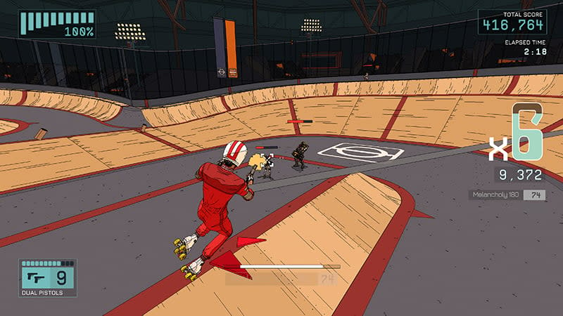 Rollerdrome Review: A Short, Stylish Skating Shooter