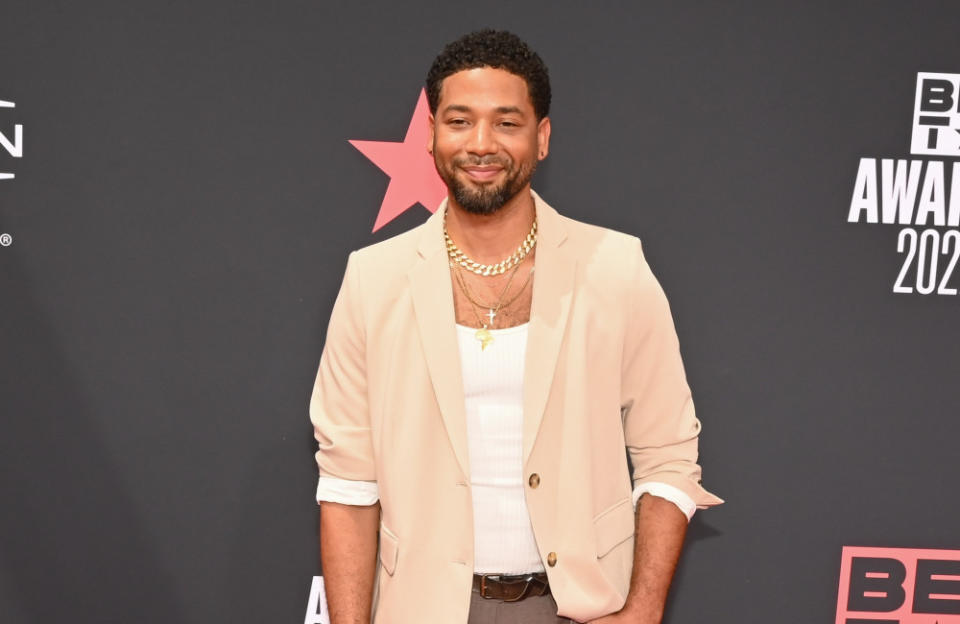 Jussie Smollett at the BET Awards credit:Bang Showbiz