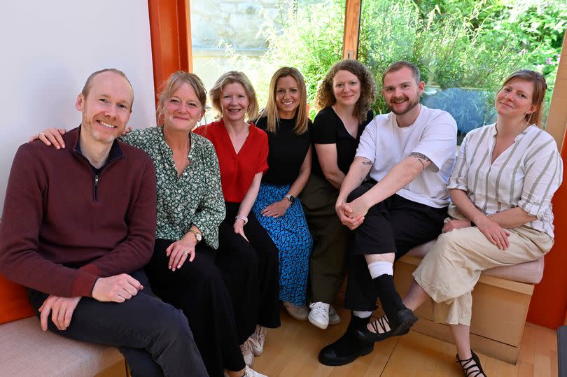 The team at Maggie's including co-centre head Anna Clarkson (centre).