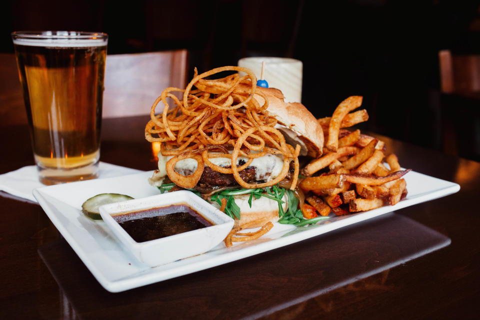 The French Dip Burger at Jo's American Bistro was among the fan favorites at the 2023 Newport Burger Bender.