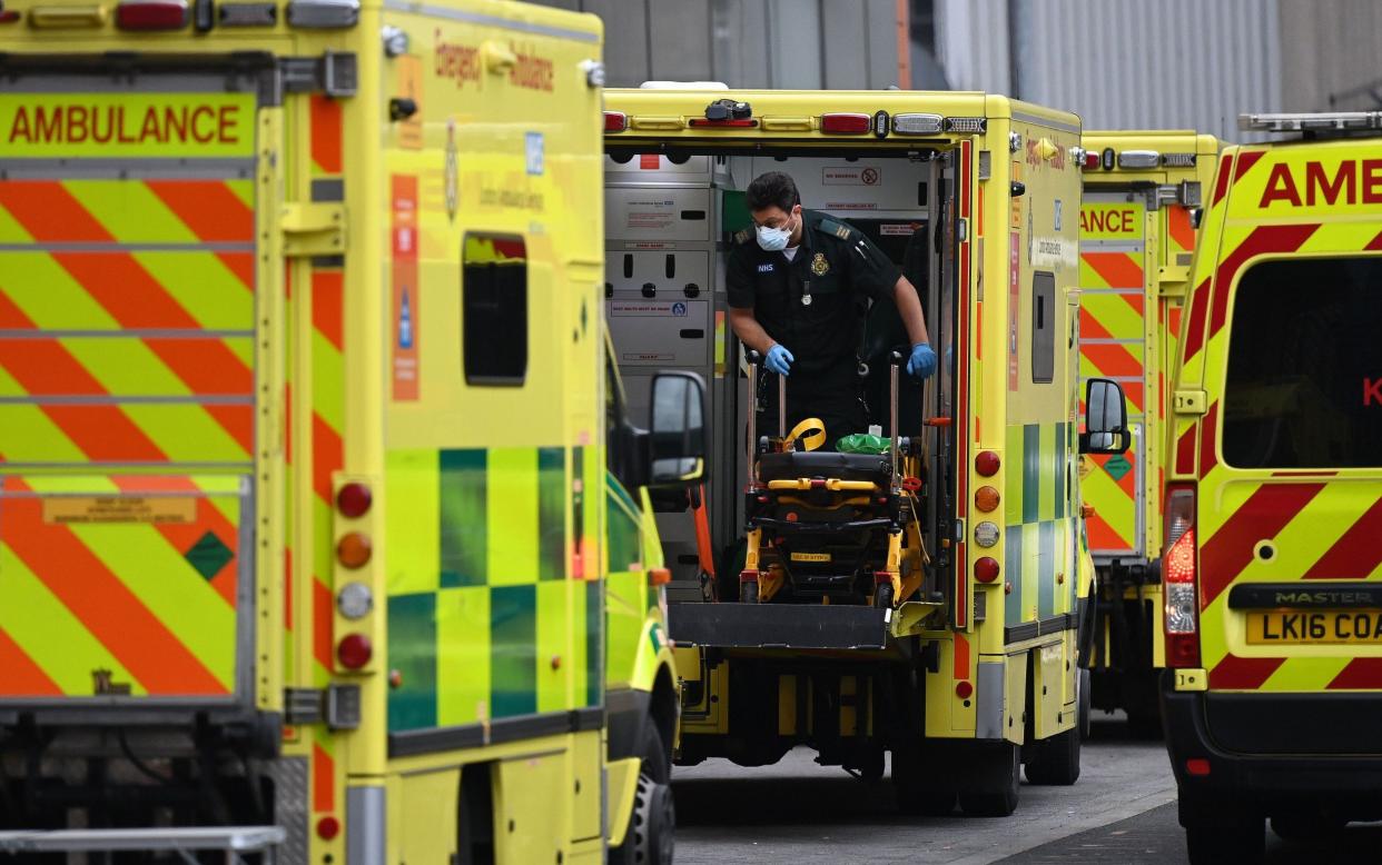 NHS ambulances, London - Andy Rain/EPA-EFE/Shutterstock