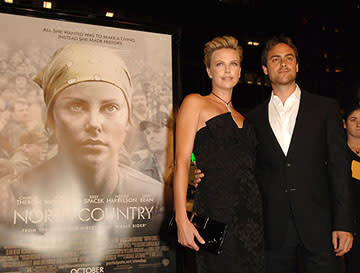 Charlize Theron and Stuart Townsend at the LA premiere of Warner Bros. Pictures' North Country