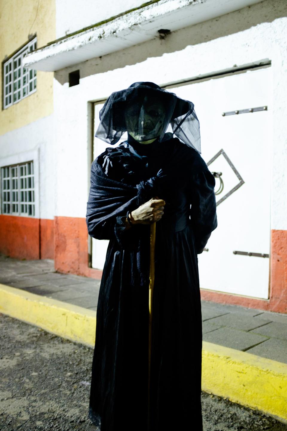 A costumed local in Xochimilco.