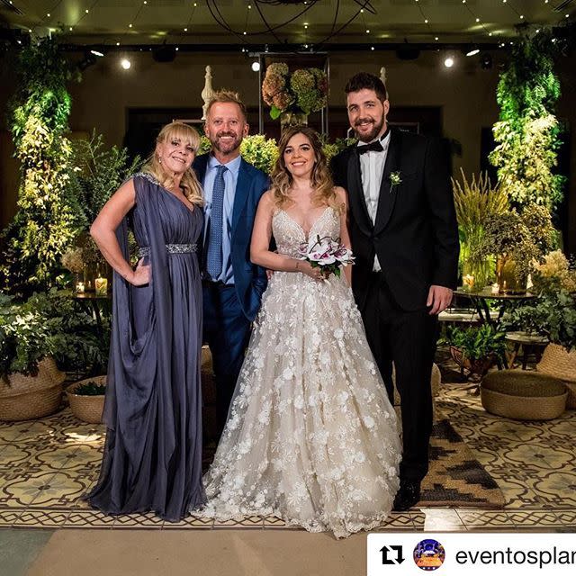 Claudia Villafañe en la boda de su hija Dalma/Instagram/Claudia Villafañe