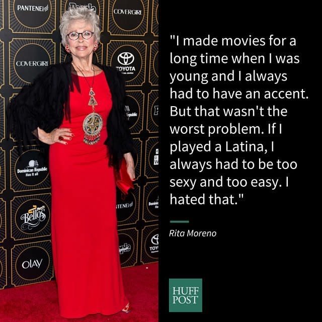 Oscar-winning actress Rita Moreno <a href="http://www.huffingtonpost.com/2014/02/25/rita-moreno-hispanics-hollywood_n_4855782.html">described a career filled with stereotypical roles</a>&nbsp;and challenges during&nbsp;a "West Side Story" screening in New York. But she also said despite&nbsp;the fact that&nbsp;Hollywood is a more welcoming place for Latinos today, there is still room for improvement. <br /><br />"The door is open, but the door is not sufficiently open. We still have to push it," <a href="http://www.huffingtonpost.com/2014/02/25/rita-moreno-hispanics-hollywood_n_4855782.html">she said.</a>