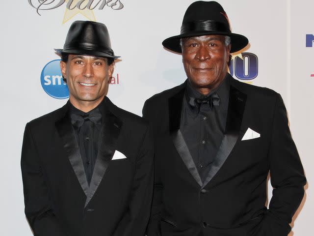 <p>Tibrina Hobson/WireImage</p> John Amos and son K.C. Amos attend the Norby Walters 25th annual night of 100 stars Oscar viewing gala on February 22, 2015 in Beverly Hills, California.