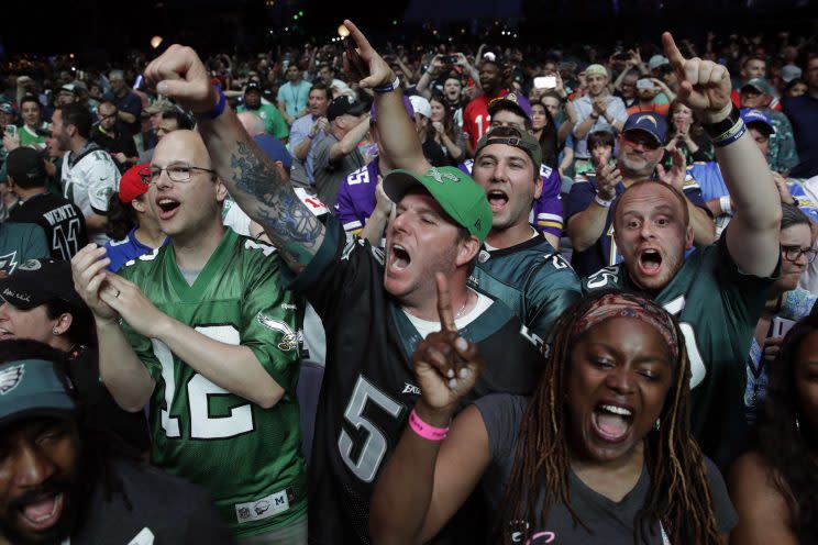 Eagles fans made the 2017 draft entertaining. (AP)