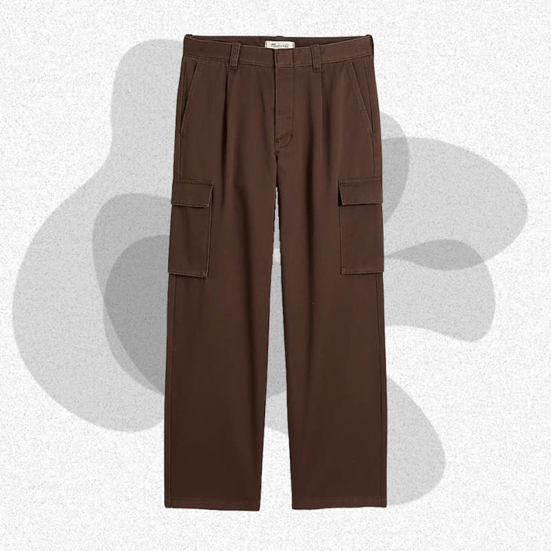 <p>Courtesy of Madewell</p><p>“Pleated cargo pants” might have sounded like a clarion call for the fashion police just a few short years ago. But the comeback of ‘90s style and a return to looser, more comfortable fits has made the pleated cargo a fashion flex that’s far from the staid world of business casual. These are a streamlined take on the cargo, with simple flap pockets and none of the extraneous buckles and straps you might remember from your grade school days. Lean into the grunge look with a perfectly worn-in <a href="http://mensjournal.com/.amp/style/best-mens-flannel-shirts" rel="nofollow noopener" target="_blank" data-ylk="slk:flannel shirt;elm:context_link;itc:0;sec:content-canvas" class="link ">flannel shirt</a> and a pair of Docs or modernize the look with a tucked-in tee and slick sneakers. </p><p>[$118; <a href="https://www.kqzyfj.com/click-100769973-14519783?sid=mj-bestkhakipantsmen-jzavaleta-0923-update&url=https%3A%2F%2Fwww.madewell.com%2Fpleated-cargo-pants-NM241.html" rel="nofollow noopener" target="_blank" data-ylk="slk:madewell.com;elm:context_link;itc:0;sec:content-canvas" class="link ">madewell.com</a>]</p>