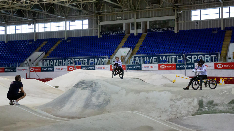 Riders have been back in action on the BMX track (British Cycling)