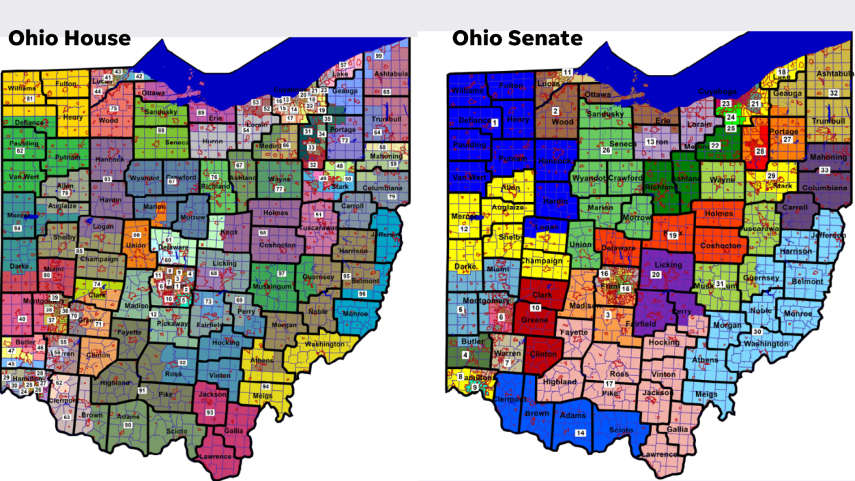 Ohio's new House and Senate maps would give the GOP an advantage in 62% of House seats and nearly 70% of Senate seats.