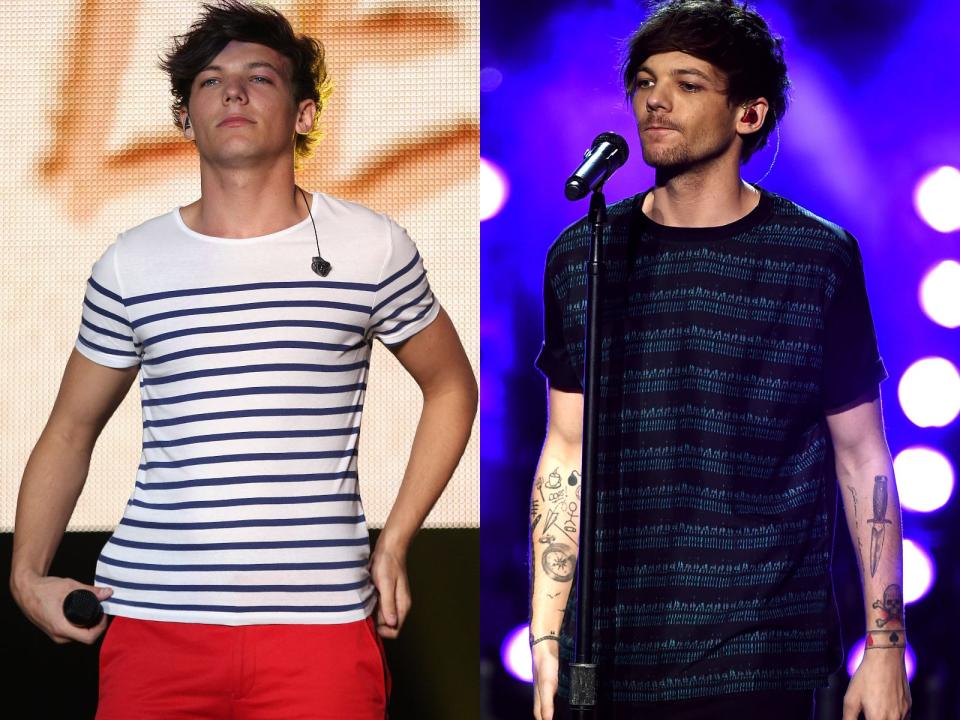 louis tomlinson tattoo before and after