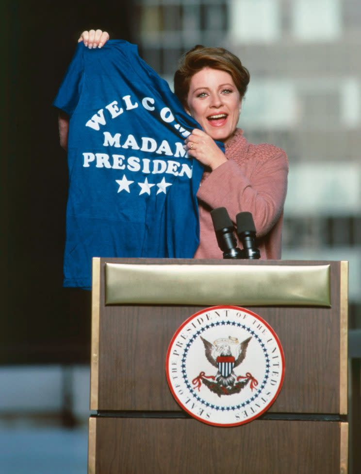 Patty Duke as Madam President in 'Hail to the Chief'