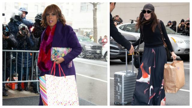 But another guest arrived at the baby shower with pink clothing and a pink patterned gift bag. Photo: Getty Images