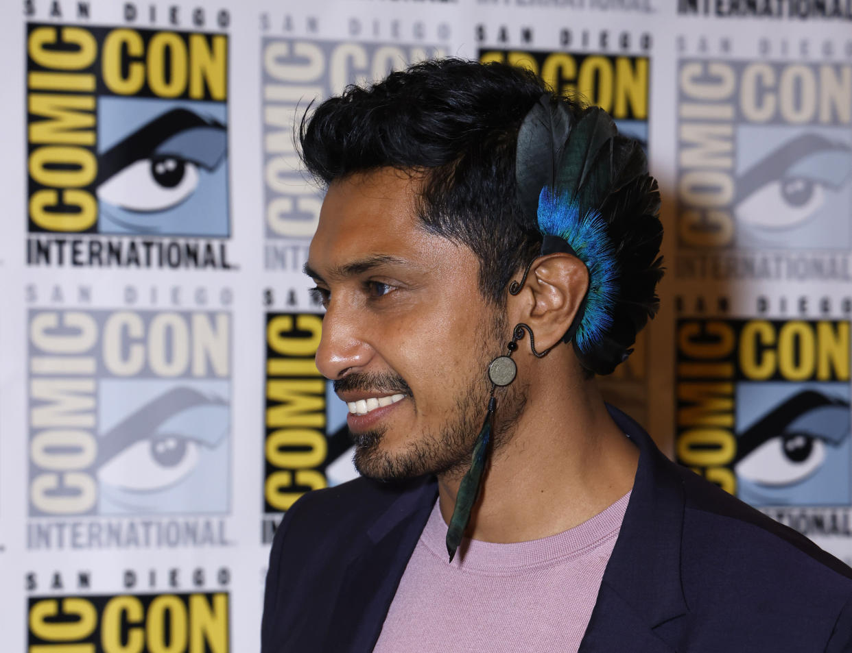 Tenoch Huerta en el Comic Con 2022  (Photo by Christy Radecic/Invision/AP)