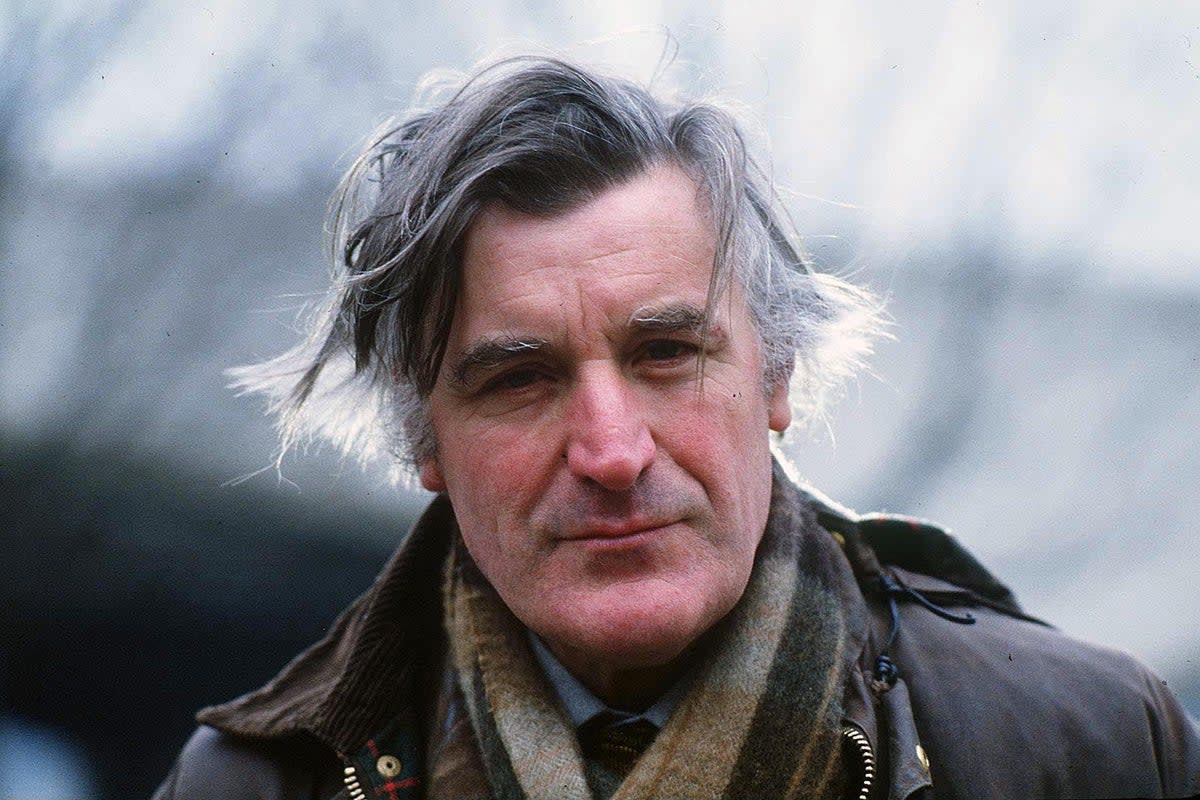 Ted Hughes at the National Theatre, London, in 1986 (Nils Jorgensen/Shutterstock)