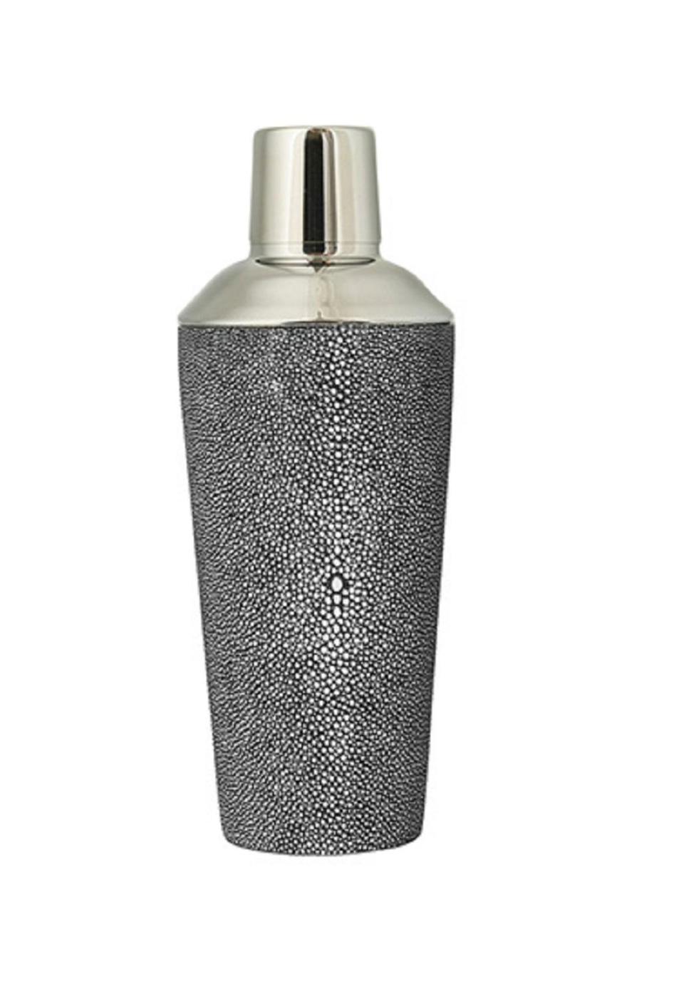 OKA Faux Shagreen Cocktail Shaker