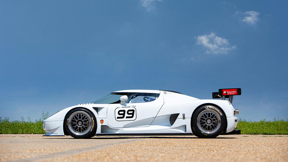 The 2007 Koenigsegg CCGT GT1 Competition Coupé from the side