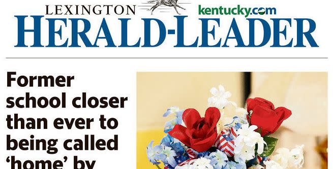 The front page of the May 29 edition of the Lexington Herald-Leader. (Photo: Lexington Herald-Leader)