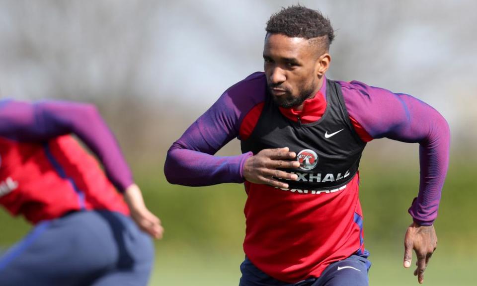 Jermain Defoe, England training