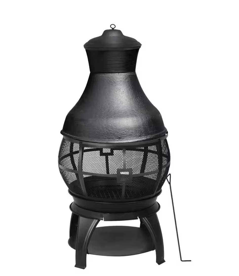 <p><a href="https://go.redirectingat.com?id=74968X1596630&url=https%3A%2F%2Fwww.homedepot.com%2Fp%2FHeatMaxx-45-in-Outdoor-Fireplace-Wooden-Black-Fire-Pit-Chimenea-SRCH06D%2F319263847&sref=https%3A%2F%2F" rel="nofollow noopener" target="_blank" data-ylk="slk:Shop Now;elm:context_link;itc:0;sec:content-canvas" class="link rapid-noclick-resp">Shop Now</a></p><p>Chiminea Fire Pit</p><p>Home Depot</p><p>$211.39</p>