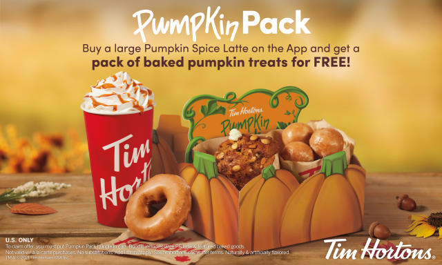 TIM HORTONS® U.S. CELEBRATES PUMPKIN SPICE SEASON WITH LIMITED