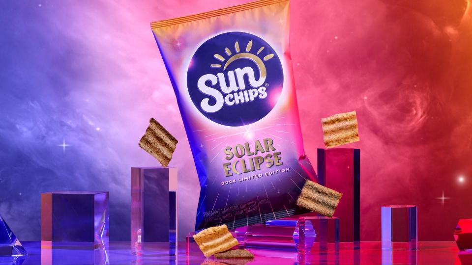 Capitalizing on this month’s total solar eclipse, several companies, including Frito-Lay's, the maker of SunChips, are introducing eclipse-branded products and promotions.