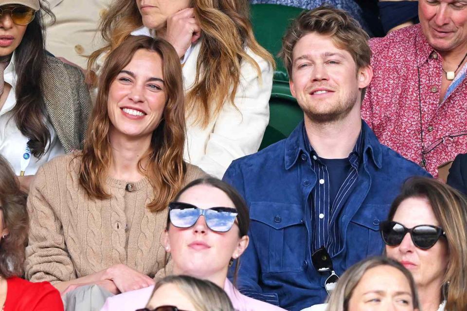 <p>Karwai Tang/WireImage</p> Alexa Chung and Joe Alwyn on July 10, 2024