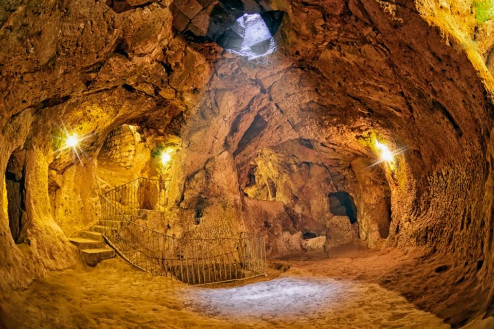 Derinkuyu reaches underground to a depth of 85 metres (Getty Images/iStockphoto)