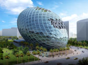 The concept for the Cybertecture Egg was inspired by looking at the world in terms of the planet being a self-sustaining vessel with an ecosystem that allows life to exist, grow and evolve.