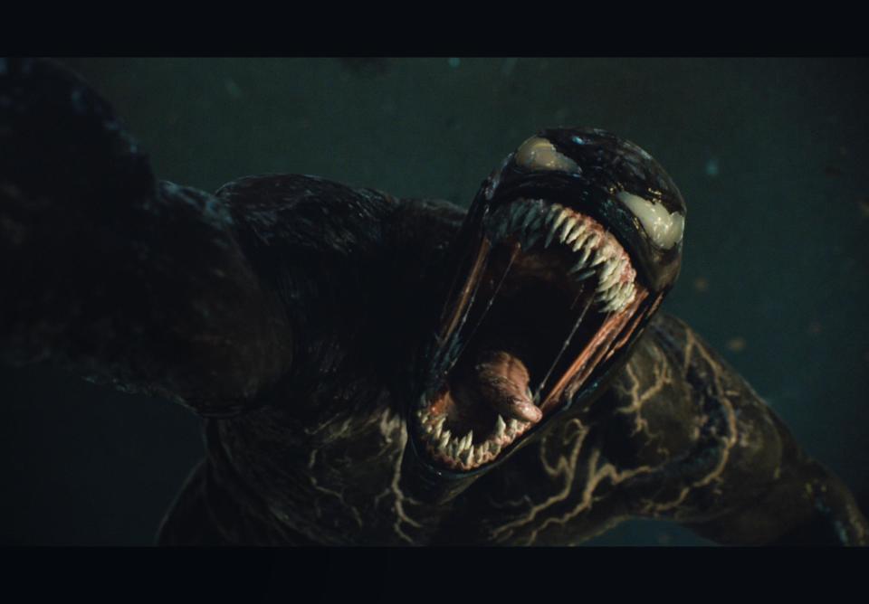 Venom in Venom: Let The Be Carnage. (©2021 CTMG. All Rights Reserved. MARVEL and all related character names: © & ™ 2021 MARVEL)