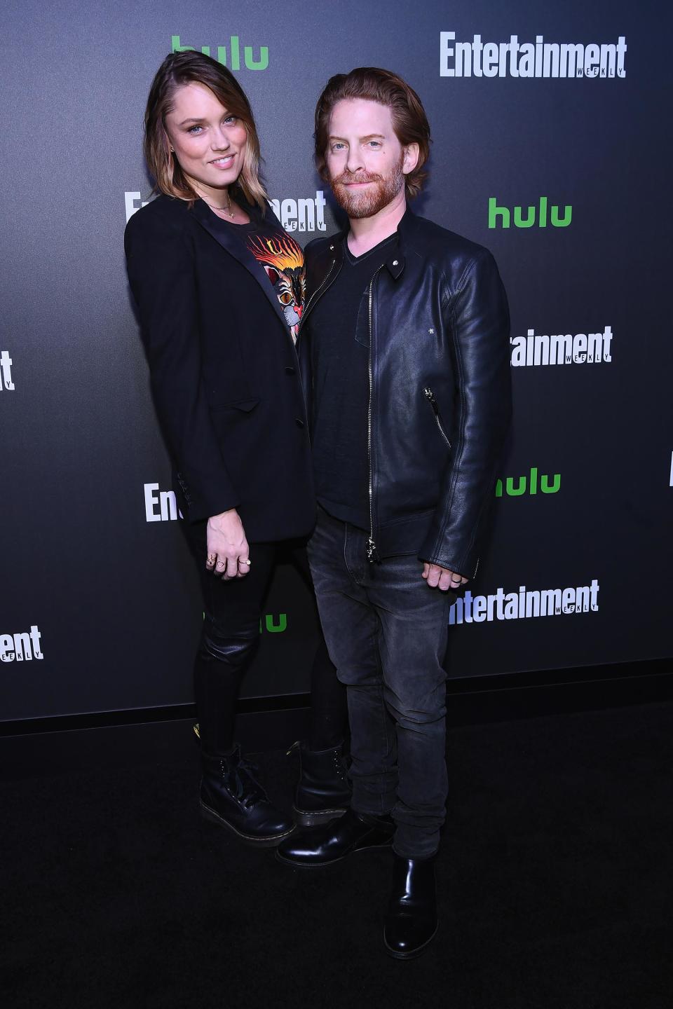 Clare Grant and Seth Green