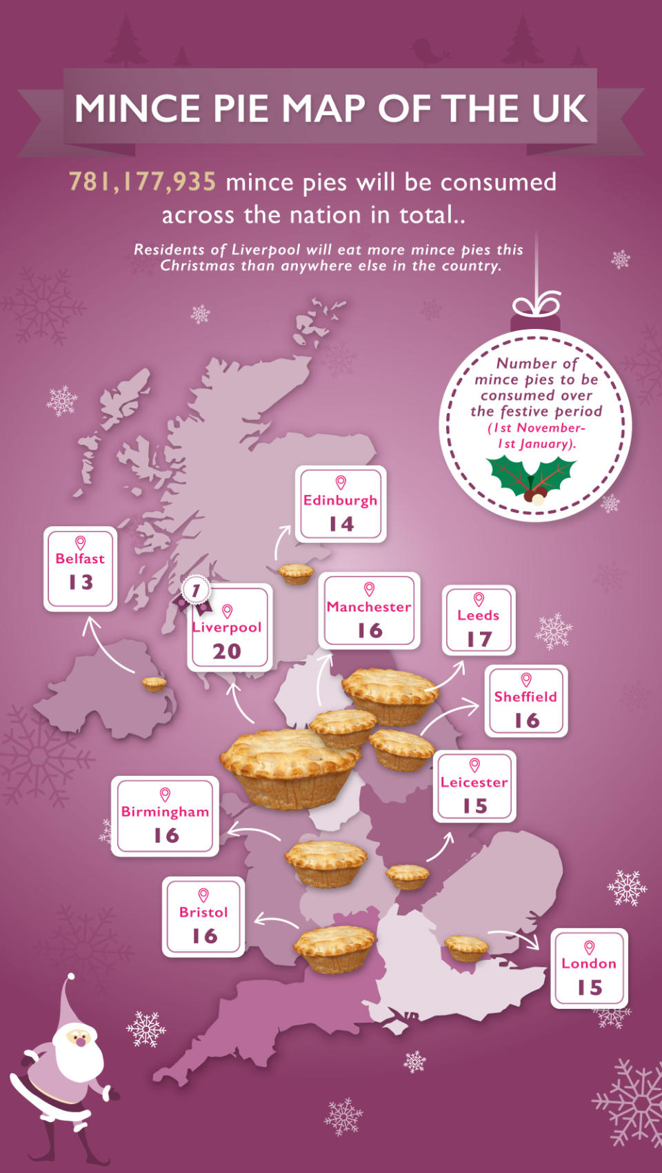 Konditor's Mince Pie Map (Photo: Konditor)