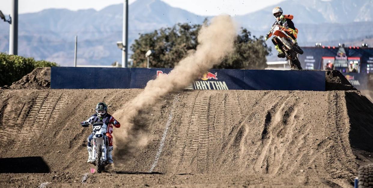 alta electric bike at the red bull straight rhythm motorcross dirt track in 2022