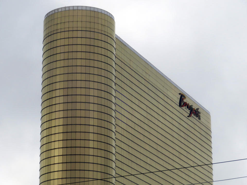 The exterior of the Borgata casino is shown on Dec. 28, 2023, in Atlantic City, N.J. On Jan. 31, 2024, a judge dismissed a lawsuit against the Borgata and its parent company MGM Resorts International brought by a man who says he is a compulsive gambler and that the company had a legal obligation to stop him from gambling there. (AP Photo/Wayne Parry)