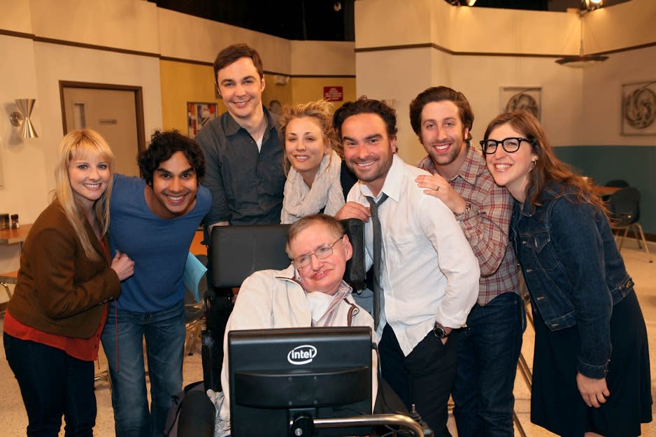 Hawking on The Big Bang Theory (Credit: Cliff Lipson/CBS Broadcasting)